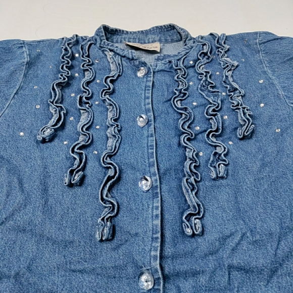 Vintage on the rocks women's denim sz small - Picture 6 of 11